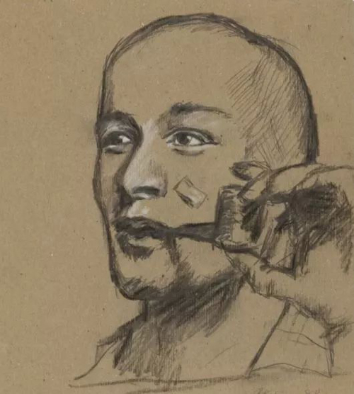 朱利安·施纳贝尔，《Blinky Palermo》，1980。图片: courtesy of Sotheby’s
