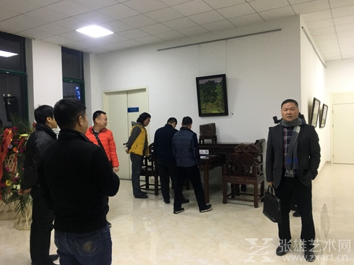 数位福建藏家参观张雄艺术网北京站 探讨合作新机遇