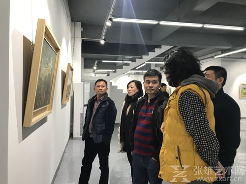 数位福建藏家参观张雄艺术网北京站 探讨合作新机遇