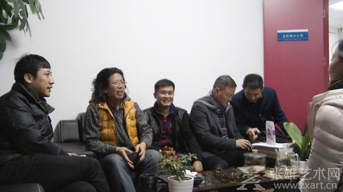 数位福建藏家参观张雄艺术网北京站 探讨合作新机遇