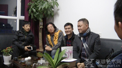 数位福建藏家参观张雄艺术网北京站 探讨合作新机遇