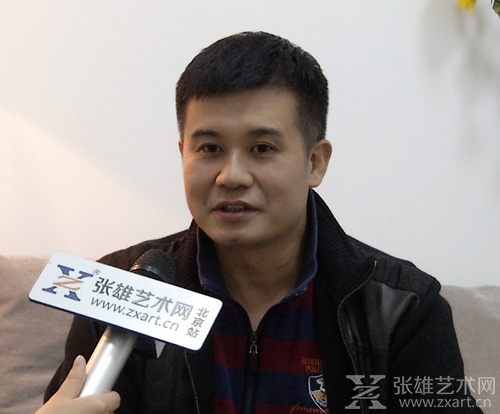   张仃美术馆创始人蔡向前接受采访