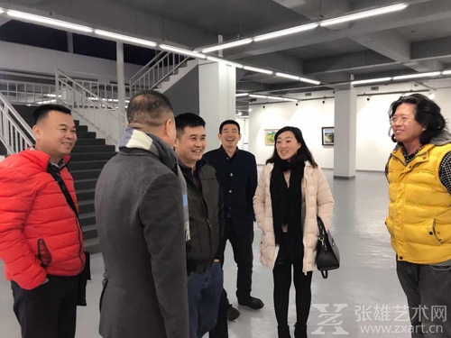 数位福建藏家参观张雄艺术网北京站 探讨合作新机遇