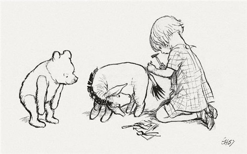 E. H. Shepard笔下的维尼形象和故事本身一样成为了经典（图片来自网络）
