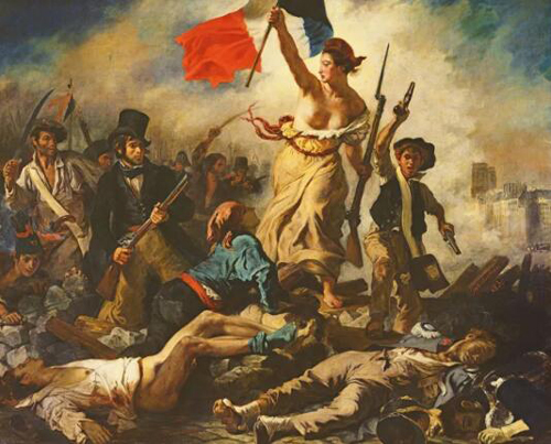 欧仁・德拉克罗瓦，《 自由引导人民》，1830年 ©Louvre-Lens, France / Bridgeman Images