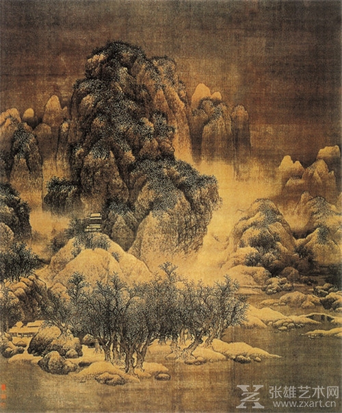 《雪景寒林图》——宋朝 范宽