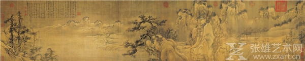 《渔村小雪图》——宋朝 王诜