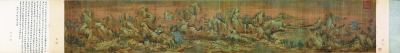 江山秋色图 局部 （国画） 55.6×324厘米 南宋 赵伯驹 故宫博物院藏
