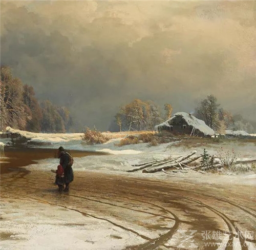 《融雪》，费多尔•亚历山德罗维奇•瓦西里耶夫，（1871年）