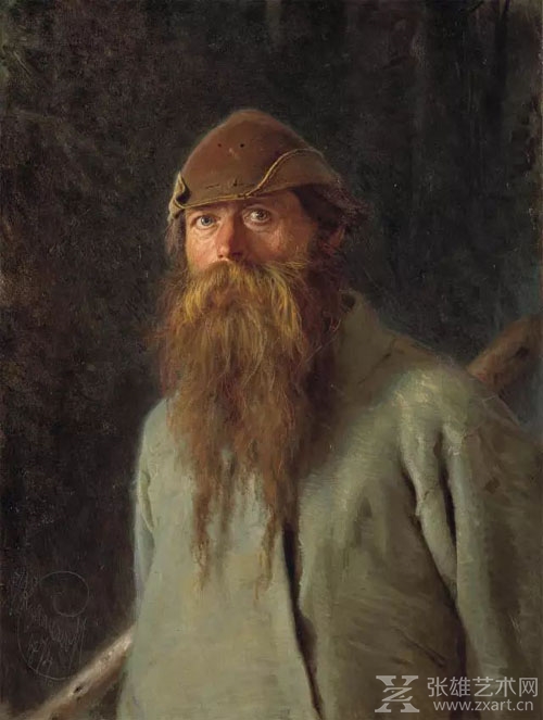 《护林员》，伊万•尼古拉耶维奇•克拉姆斯柯依，（1874年）