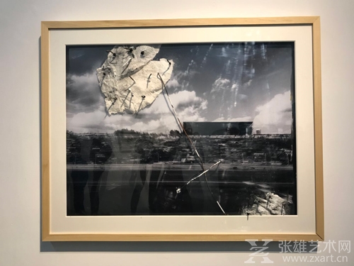 王焕青 坏历史5 96x120cm 多重材料 2017