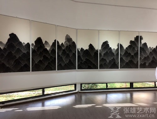 汤南南水墨画《盛山图》