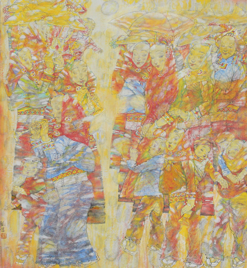 接亲 154x144cm 2017