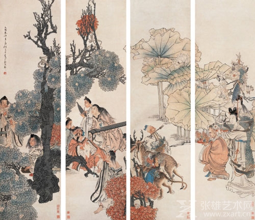 任薫:长于园林设计的画家《十万图册》是故宫博物院馆藏的重量级藏品.