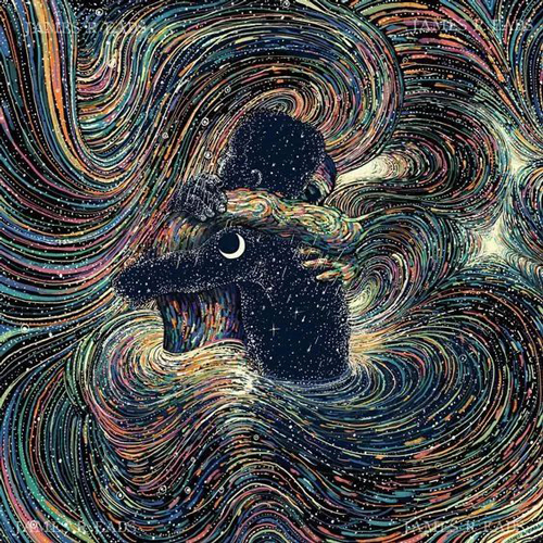 缤纷色彩+动感笔触 勾勒出唯美星空