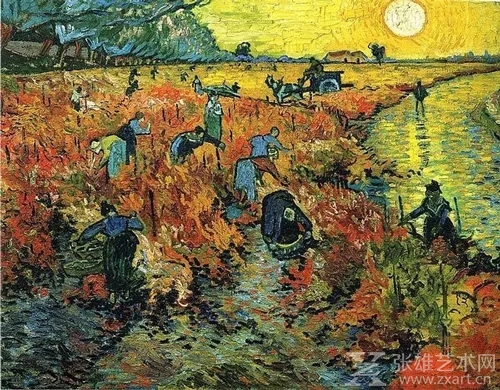 红色葡萄园 The Red Vineyard | 75cm×93cm | 梵高 | 1888