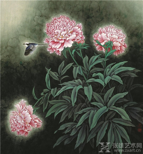 春韵  96×86cm  纸本设色  1999年