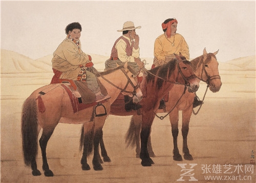 牧人之子  68×90cm  工笔重彩  2008年