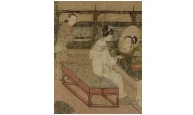 宋·苏汉臣《靓妆仕女图》（局部）