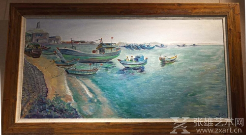 叶碧峰《渔港》