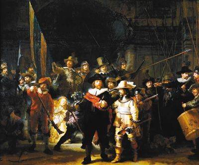 《夜巡》伦勃朗 1642年 荷兰阿姆斯特丹国立博物馆藏