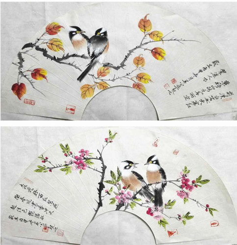 祝英公花鸟作品