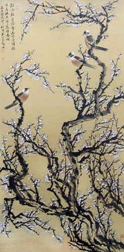祝英公花鸟画作品
