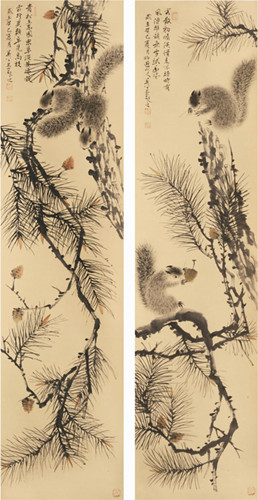 祝英公花鸟画作品