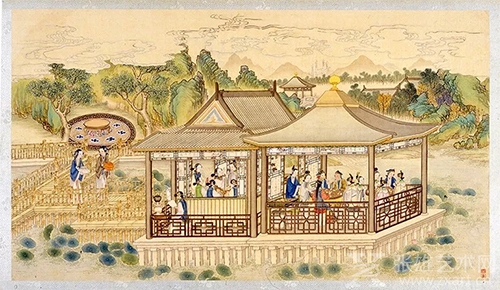 第三十七回 蘅芜院夜拟菊花题  藕香榭饮宴吃螃蟹