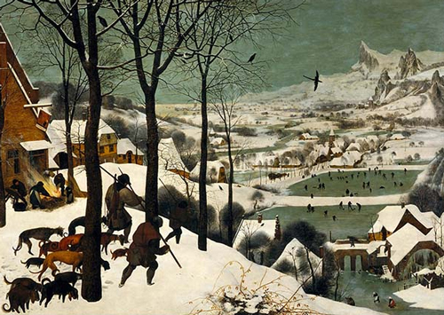 老勃鲁盖尔，《雪中猎人》，1565