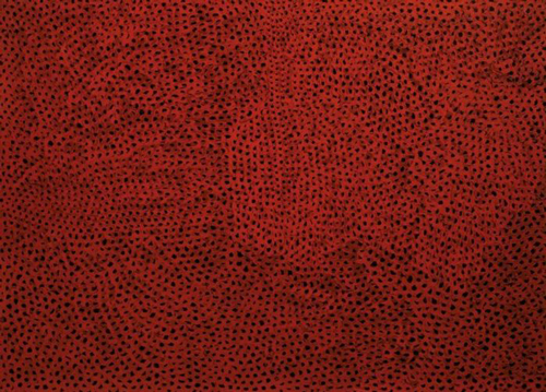 草间弥生 (日本，1929 年生) 《无题》 油彩 画布 102 x 142.2 cm.
