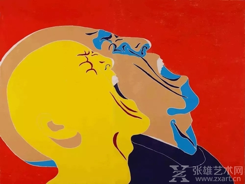 方力钧 《2013-2016》 122x163cm 木刻版画 2016年
