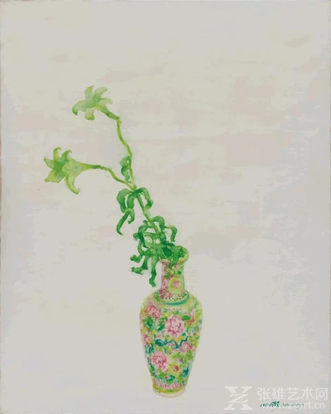 周春芽《百合花》1997年布面油画 150x120cm