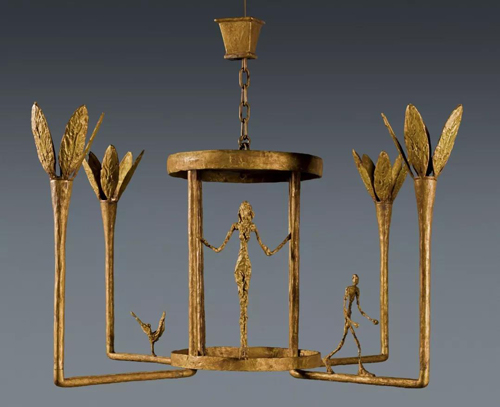 阿尔伯托·贾柯梅蒂（Alberto Giacometti） 《女子、男子及小鸟吊灯》 