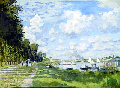 阿让特伊的塞纳河河湾（油画） 克劳德·莫奈