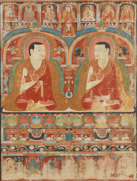 两达隆喇嘛唐卡 西藏，约1300年作 52 x 40 公分 估价：200,000 – 300,000美元