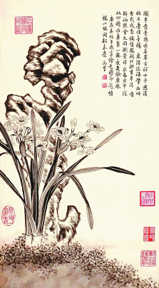 岁朝图（中国画·局部） 乾隆