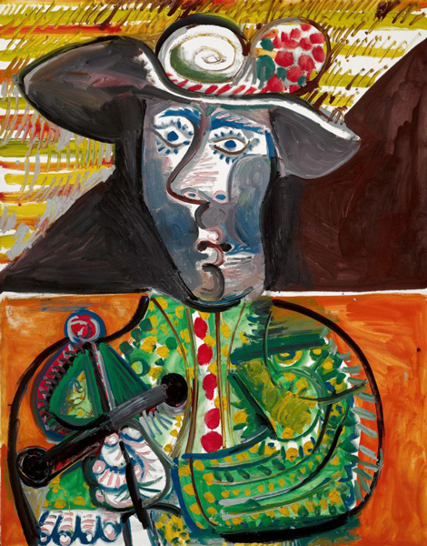 巴布罗·毕加索《斗牛士》 油彩画布 146 x 114公分 1970年10月23日作 估价：14,000,000-18,000,000英镑