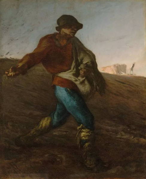 ∧《播种者》 （1850年）；101×82.5 CM；收藏美国波士顿美术馆