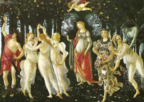 ∧春(油画) 203×314厘米 1482年 桑德罗·波提切利 乌菲齐美术馆藏