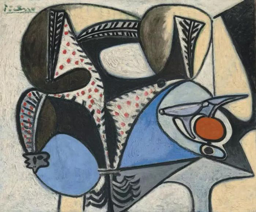 巴布罗・毕加索(1881-1973) 《流血的小公鸡》 油彩 胶合板 81 x 99.9 cm. 1947年2月27日及1948年10月13日作 估价：英镑 2,200,000 - 2,800,000