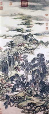 王原祁《江乡春晓图》：吞吐造化于笔端