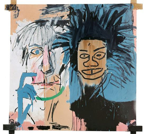 让-米歇尔·巴斯奎亚，《Dos Cabezas》，1982。图片：Private collection，?VG Bild-Kunst Bonn，2018 & The Estate of Jean-Michel Basquiat；Licensed by Artestar，New York