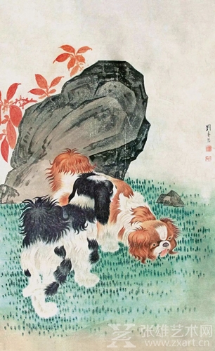 犬年赏犬画:刘奎龄大师笔下之犬