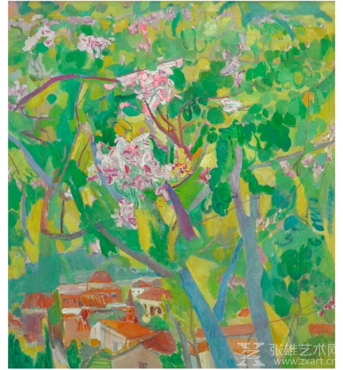 紫荆花开—鼓浪屿160X180cm 2010.入选中国美协主办“鼎新华南—吾土吾民油画邀请展”入选“艺术家眼中的当代中国”——中国油画展；“福建省第六届青年美展” 获二等奖