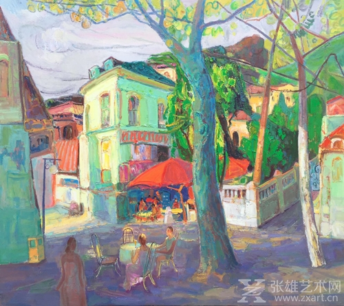 午后的琴岛140x180cm2015.入选中国油画学会主办的“可见之诗——第二届中国油画风景作品展”