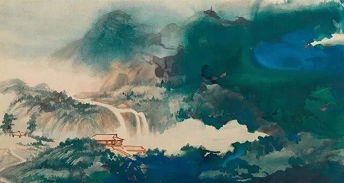 张大千，《巻去青霭往水天》，估价120万-180万美元，图片来源：苏富比