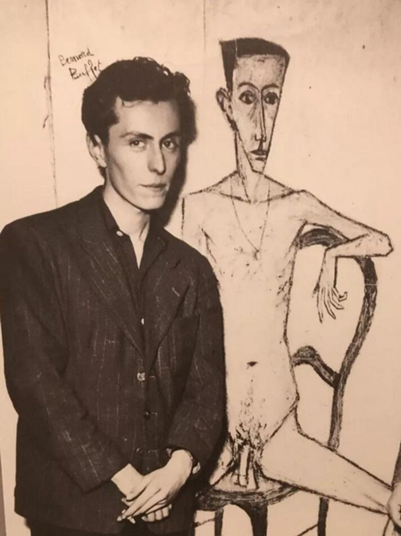 ▲ 1948年，20岁的布菲凭藉作品《两个男人的房间》(Two Men in a Room) 荣获法国批评家奖 (Prix de la Critique)