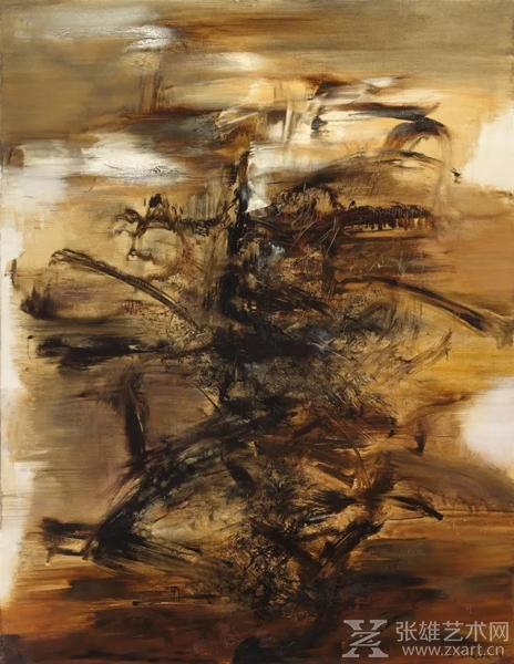 赵无极（法国/中国，1920 - 2013）《29.01.64 》 油彩 画布 260 x 200 cm. 1964年作 成交价：202,600,000港元 佳士得香港 2017年秋季拍卖会 亚洲二十世纪及当代艺术（晚间拍卖）