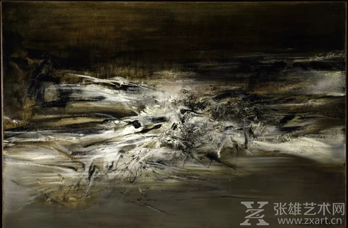赵无极《09.01.63》 布面油画 130×195cm  1963年作 成交价：76,037,500港元 香港苏富比 2017.9.30